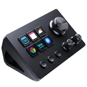 Stream Controller SE Stream Control Deck with 6 Customizable LCD Macro  to Trigger Actions in OBS Twitch YouTube for Content Creators Streaming Gaming Compatible with PC &