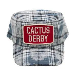 Cactus Flannel Painters Cap Blue Hat