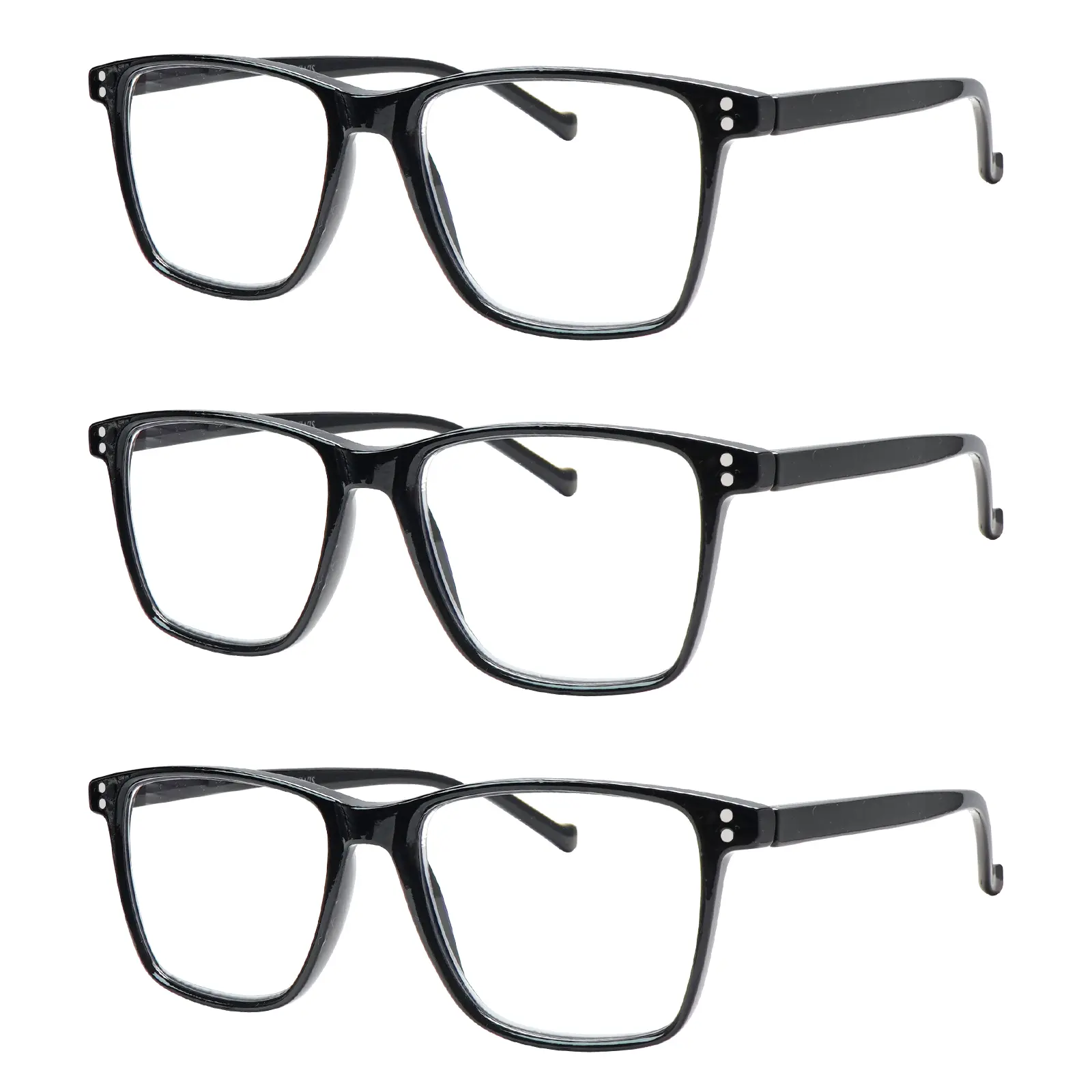 3 Pairs Multifocus Progressive Readers Glasses Anti Blue Light Dual Purpose Distance & Reading Eyeglasses