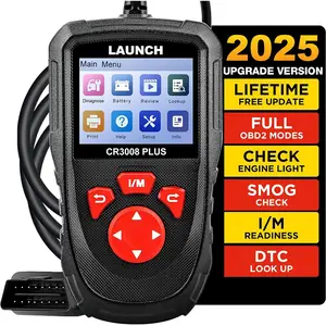LAUNCH Professional OBD2 Scanner Diagnostic Tool CR3008 Plus, One-Key I/M, Lifetime Update Code Reader, Enhanced Check Engine Code Reader OBDII Car Scan Tool for All Vehicles After 1996, Battery Test