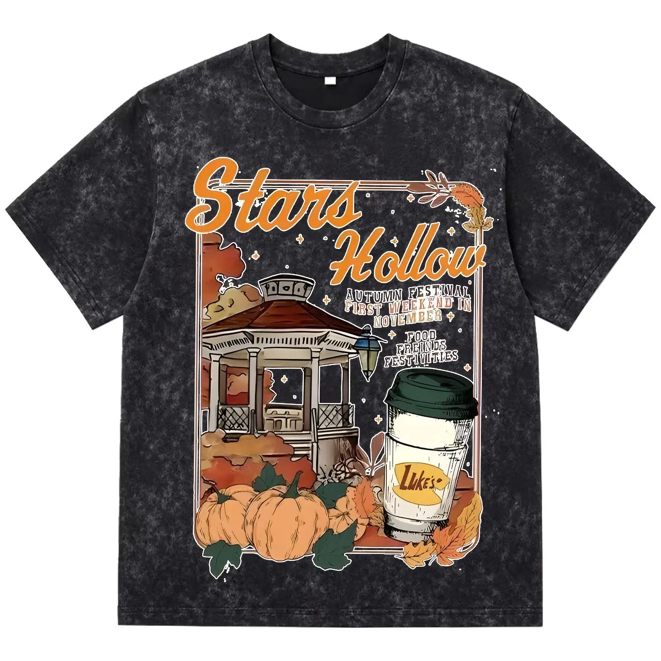Comfort Colors Stars Hollow Shirt, Gilmore Girls Tee, Fall Vibes T-shirt, Luke’s Diner Coffee Shirt, Autumn Festival Graphic Tee, Dragonfly Inn Shirt