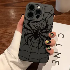 Black Spider Web Black Spider Pattern Phone Case Suitable for Galaxy S24 Ultra/S24 Plus/S24/S23 Ultra/S23 FE/A55/A54/A53/A52/A52S/A51/A50/A50S/A35/A34/A33/A32/A24/A23/A22/A21S/A20/A20S/A15/A14/A13/A12/A10S/A05S/A05/A03S/A03
