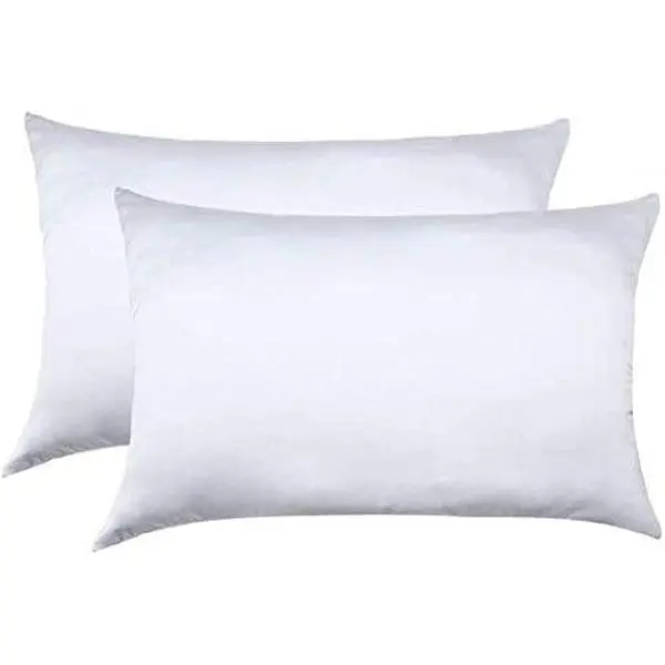 100% Mulberry Silk Pillowcases Set of 2 for Hair and Skin and Soft and Breathable Standard Size Nature Silk Pillowcases (Standard, White)