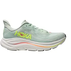Hoka One One Clifton 10 Sea Glass Neon Flame 1162031-SLSSN Women's Fashion Shoes New