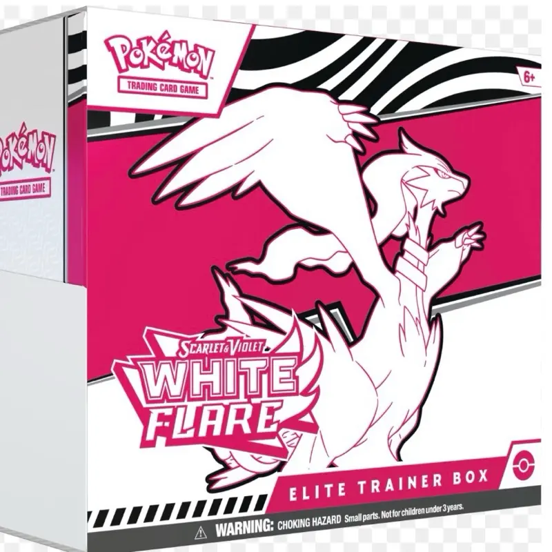 Pokémon Trading Card Game: White Flare Elite Trainer Box - Collectible Cards for Trainers Aged 6+