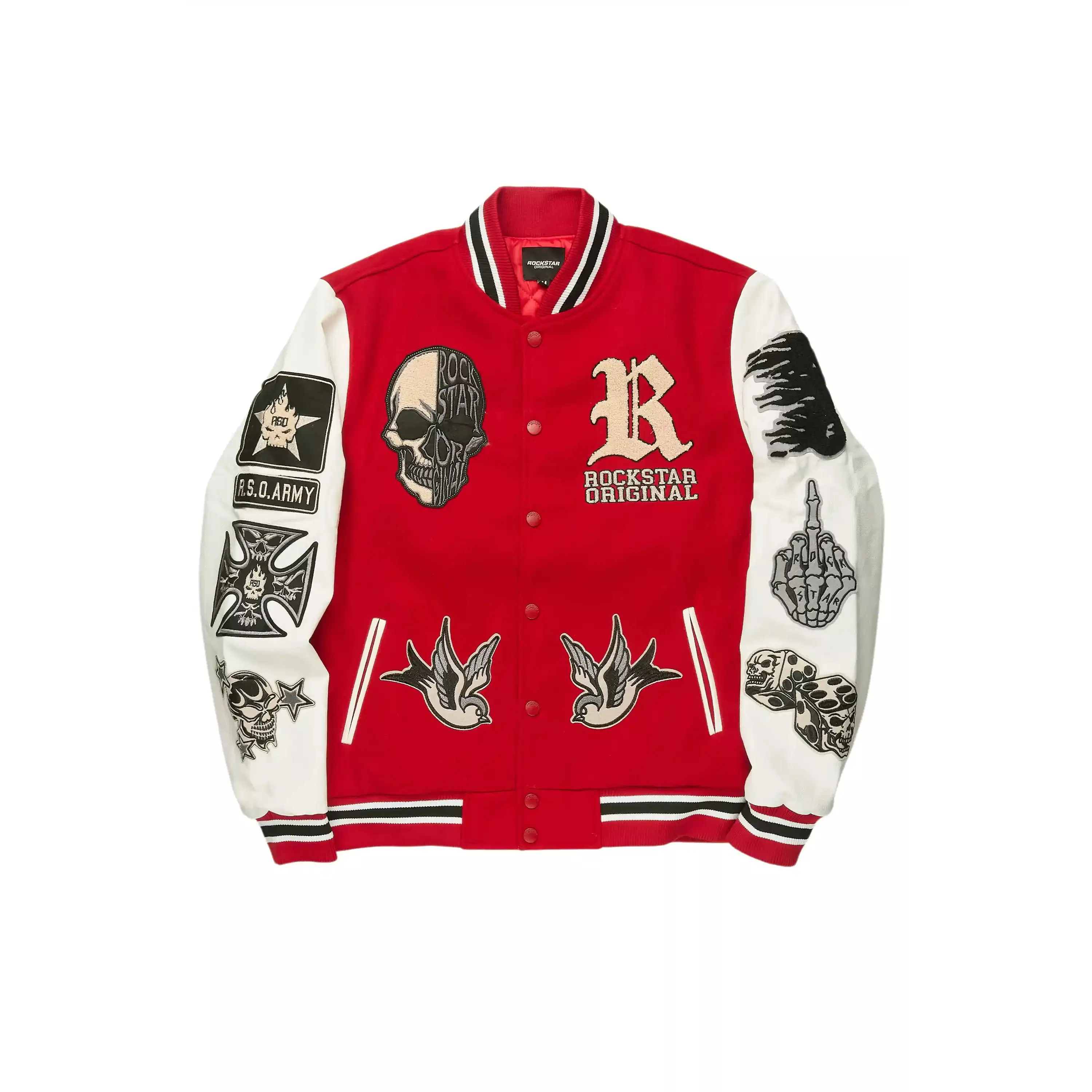 Vidar Red Varsity Jacket Vidar Red Varsity Jacket