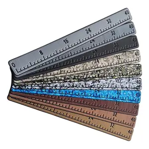 Fish Measure Ruler, 1-Count EVA Imitation Teak Fishing Equipment, Easy-to-Clean with Adhesive Back for Boats, Coolers, Kayaks, Sports & Outdoor Fishing Measuring Accessories,summervibes