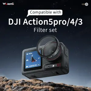 for DJI Osmo Action5Pro/4/3 Filter/Filter Set, Aluminum Alloy Frame/Ultra-Clear Optical Glass, Perfect for Outdoor Sports, Holiday Travel, Ideal Gift and Campus Photography, Creative ND Filter Set | Easy to Install and Remove | Festival Creative Filter