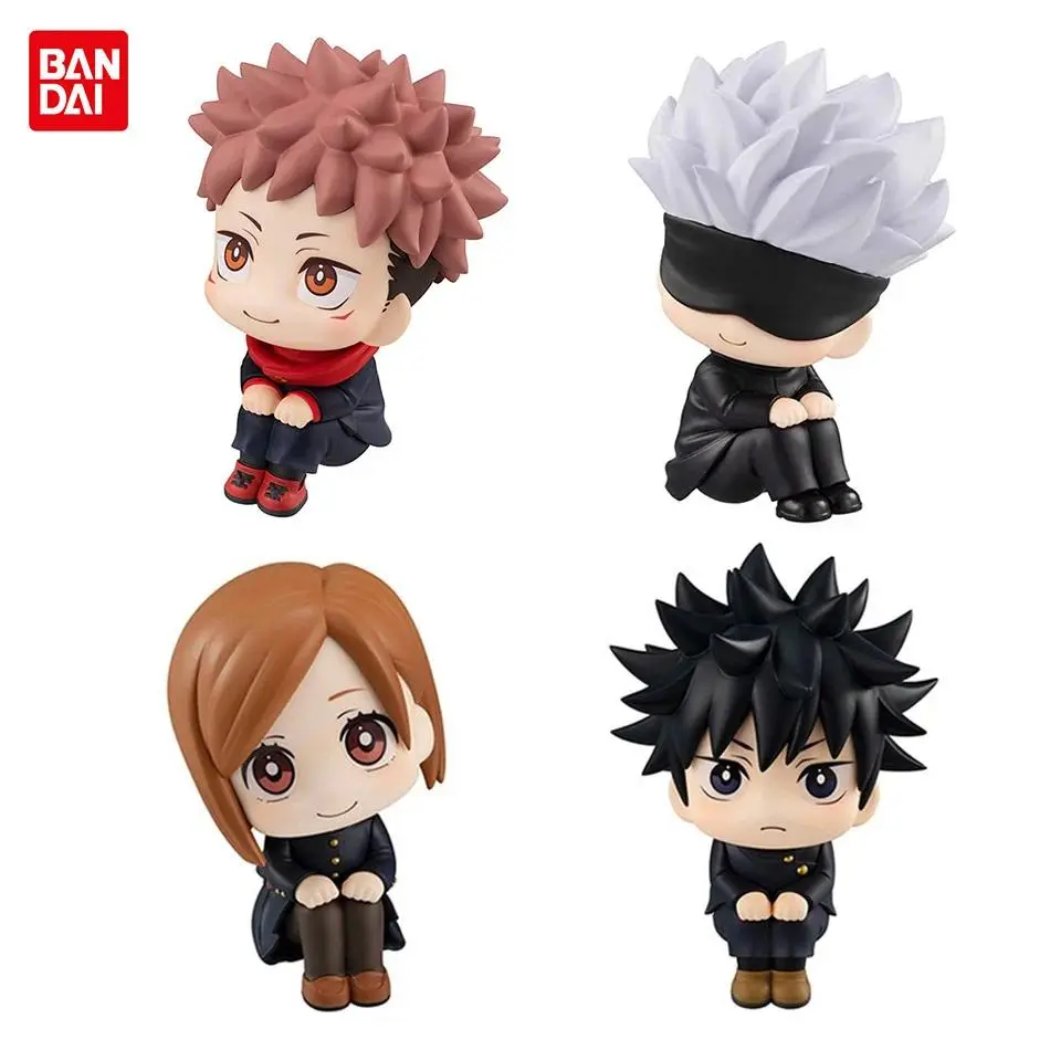 10cm JJK Series PVC Anime Figure - Jujutsu Kaisen Itadori Yuji, Gojo Satoru, Fushiguro Megumi, Kugisaki Nobara - Unisex Collectibles for Anime Fans, Kawaii Toy Car Decoration, Gift