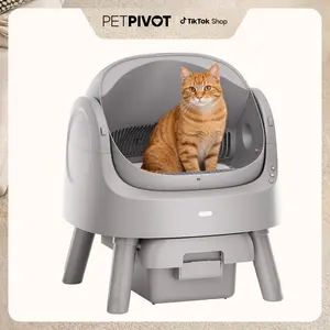 PetPivot Autoscooper 11 Open-Top Self-Cleaning Cat Litter Box，Odor-Free Waste Disposal includes Trash Bags SummerVibes petlovers