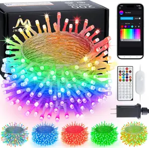 JMEXSUSS LED RGB String Light Outdoor Indoor, Christmas Lights Plug in for Bedroom Tree Room Party Birthday christmas 2024 ornament Waterproof