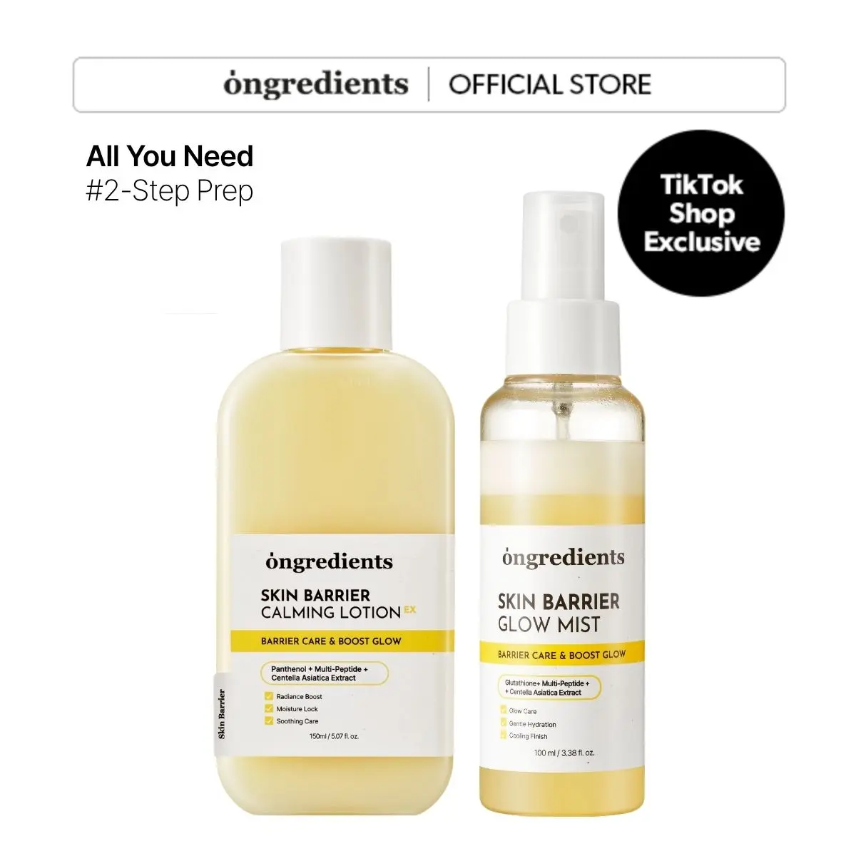 [Ongredients Official Shop] Korean Makeup Artist-Loved Bundle - Lotion EX 150ml + Mist 100ml Duo Set