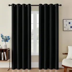 Blackout Curtains for Bedroom & Living Room, Super Soft Solid Thermal Insulated Eyelet Design, Perfect for Natural Light Control, Blackout Window Cover