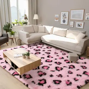 [Black Friday & Cyber ​​Monday] Leopard Print Carpet Washable Carpet christmas 2024 ornament room decor stocking christmas stuffers 2024