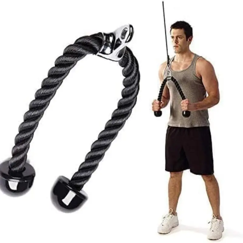 Tricep Rope Heavy Duty Gym Pull Down Rope, Body Equipment Extensions Pull Down Bicep/Tricep Rope Cable Attachment, Strength Equipment Accessories, Fitness Equipment, Training Equipment, Workout Gear, Tricep Extensions, Pull Downs