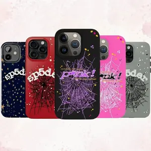 Punk Streetwear Phone Case, Graffiti 555 Aesthetic Case Cover, Y2K Trendy Phone Accessory for iPhone 17-11, Samsung Galaxy S24-S21