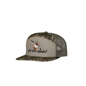 Embroidered Mallard Logo 7 Panel Hat
