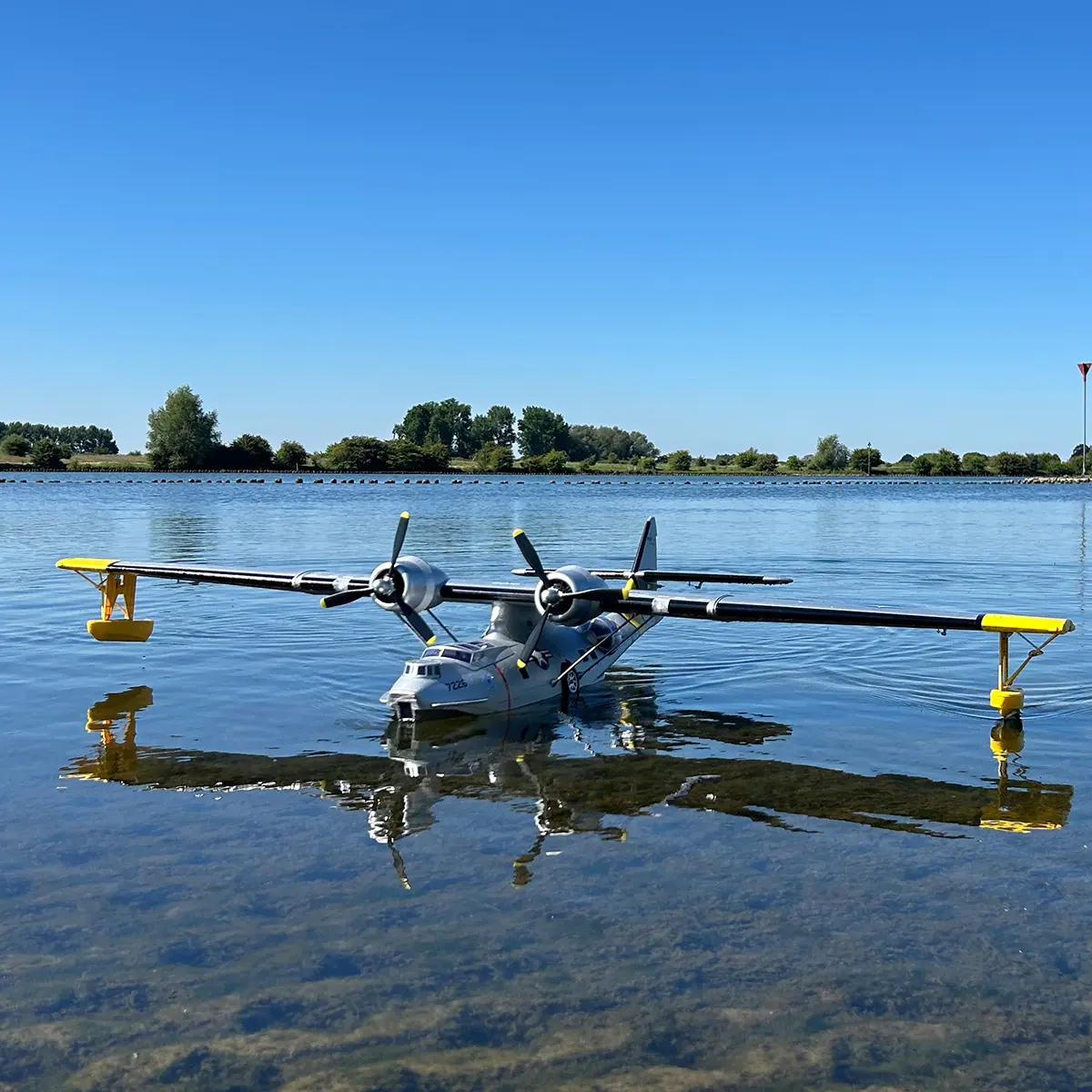 Hobbyking (PNF) US Coast Guard PBY Catalina w/Retractable Wing Floats & LED Lights EPO 1900mm Seaplane Not Include Basic Transmitter, Receiver, Battery and Charger