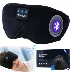 3D Sleep Eye Mask, with Bluetooth 5.4 Headphones, with Ultra-Thin HD Stereo Speakers, Wireless Music Eye Mask Headphones for Side Sleepers, Travel, Relaxation