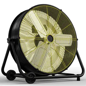 TEHANLD 30 Inch 14000 CFM High Velocity Industrial Drum Fan, 3-Speed Heavy Duty Metal Shop Fan for Warehouse, Garage, Workshop - ETL Listed