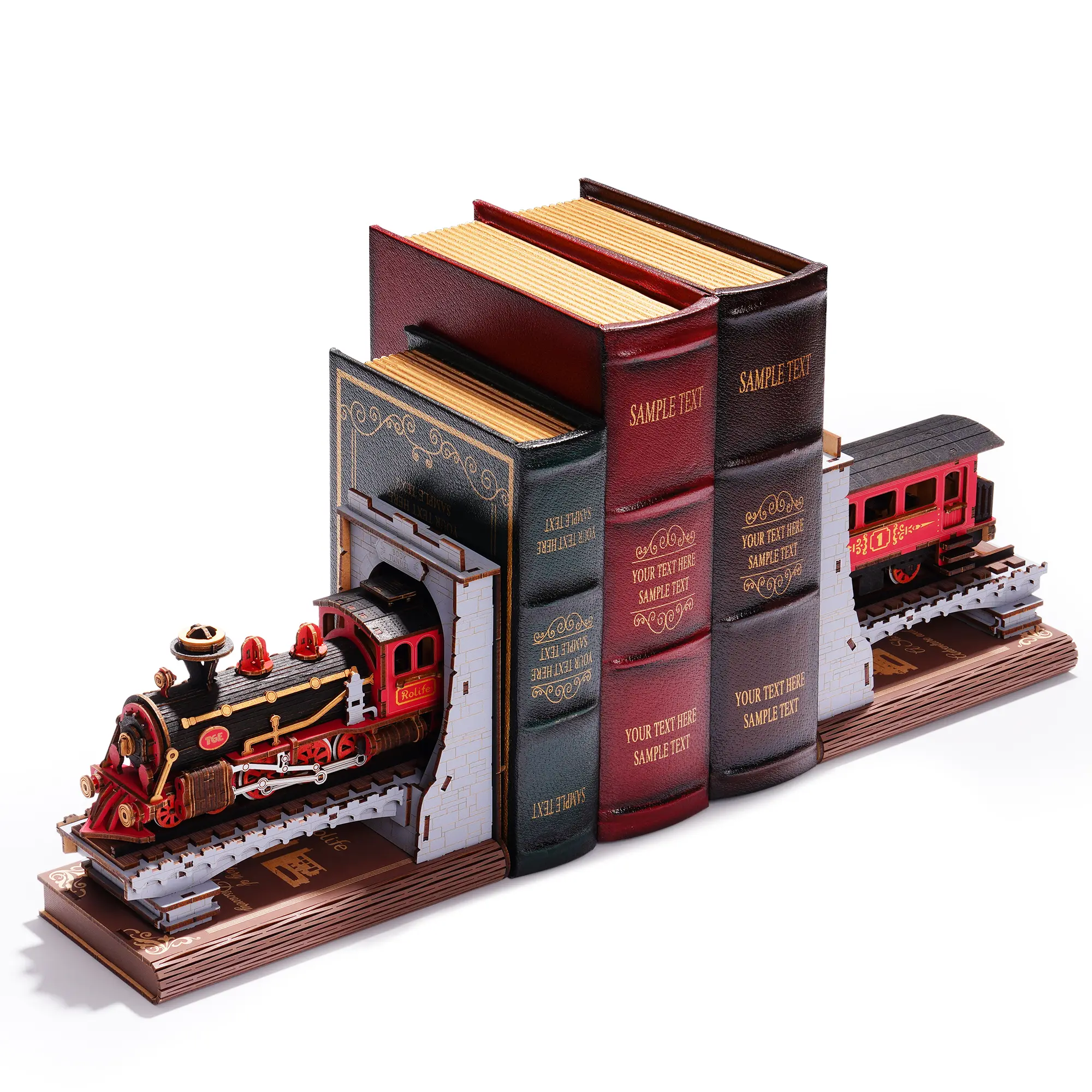 Rolife Century Train DIY Booknook Kit, Classic & Novelty Building Toy for Hobbies Enthusiasts