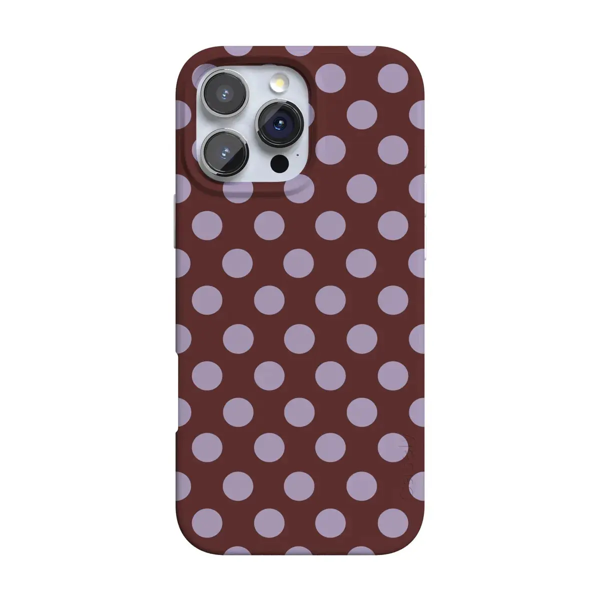 Casely iPhone 16 Pro Max Case | Spotted in SoHo | Burgundy Polka Dot | Compatible with MagSafe | Classic Ultra Thin Design