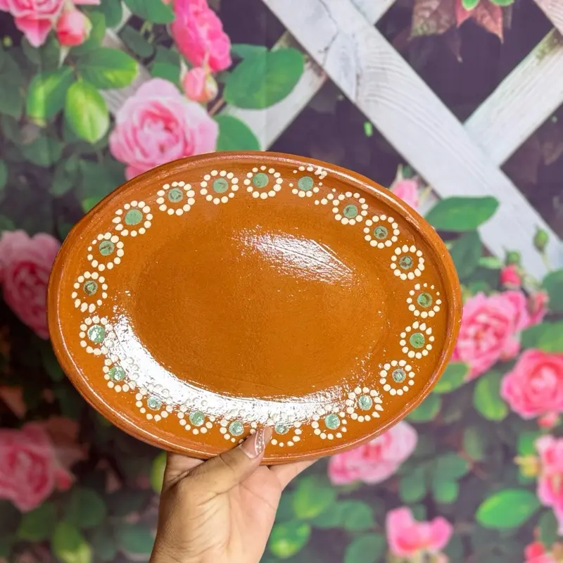 Oval Plate Clay 11 in x 8 in Oval Plate Clay 11 in x 8 in
