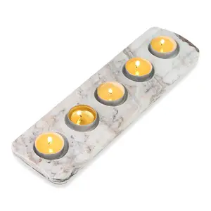 Candle Holder 5 Holes - Marble (Palissandro Classico)