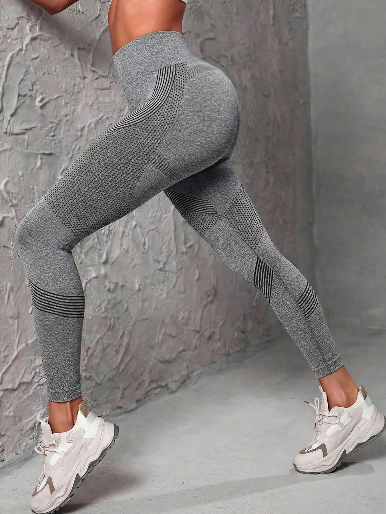 Women’s Buttery Soft High Waist Seamless Knitting Leggings - 4-Way Stretch Color-Blocked Athleisure Dance Appropriate Durable Elasticity Compression Tummy Control Skin-Friendly Sports Bottoms, Knot Detail, Multi-Color Options, Color-Blocked Athleisure Wom