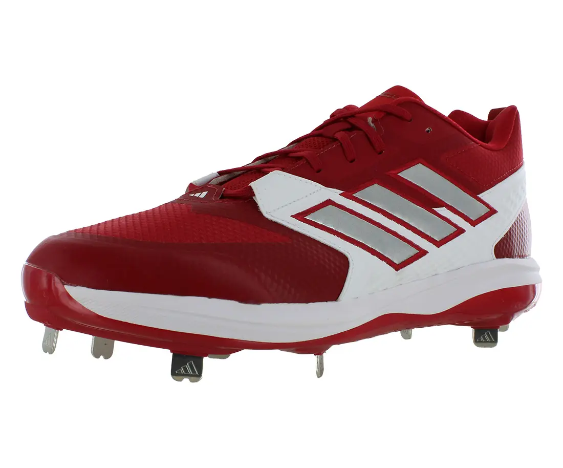 Adidas Icon 8 Men's Low-Top Baseball Cleats, Supportive Athletic Footwear for Training with High-Traction Molded Spikes, Low-Top Cut