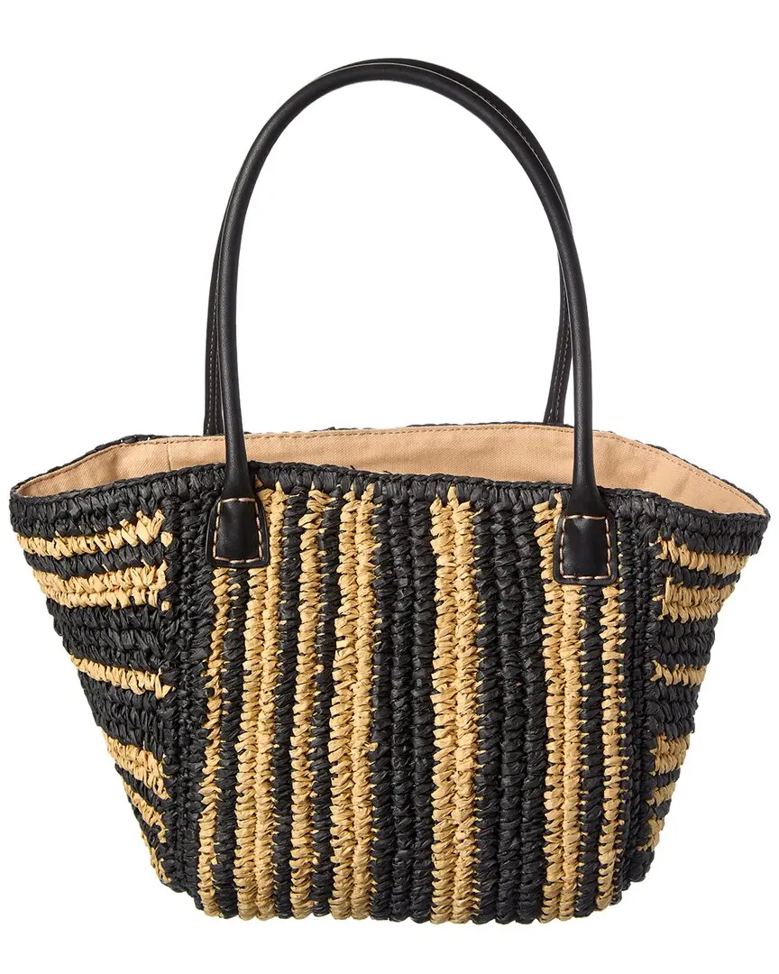 Madewell Mini Straw & Leather Tote
