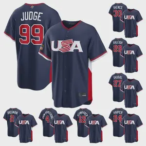 NWT Men's USA Baseball Navy 2026 World Baseball Classic Jersey - full size Adult and Youth
