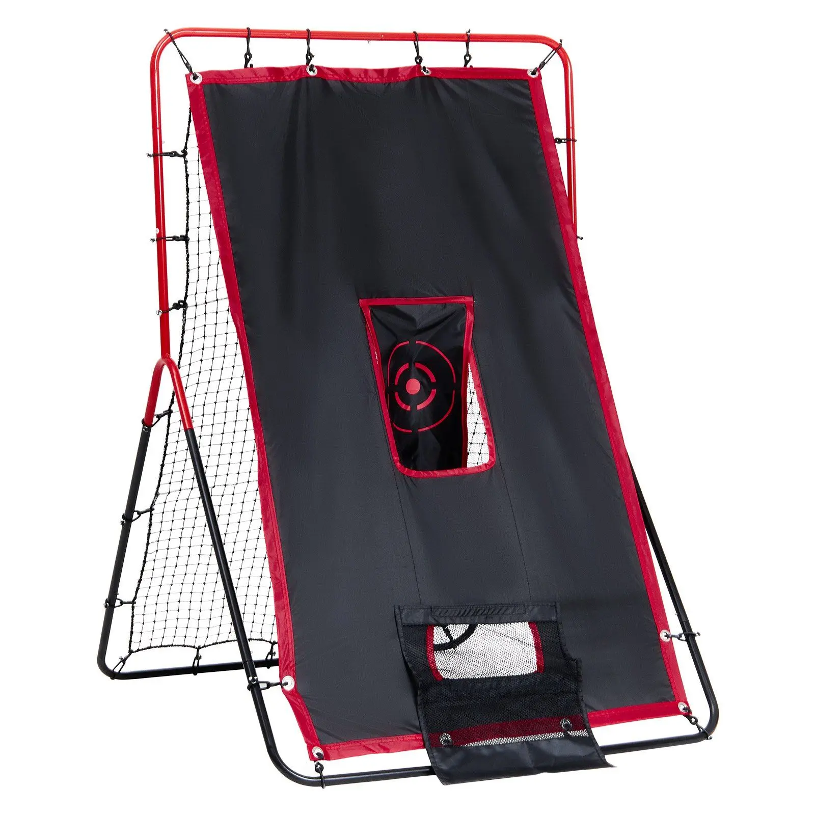 Spring new arrivals Baseball And Softball Rebounder Net 3.5x4.5 ft 2-in-1 Switch Hitter Pitch