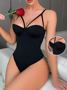 Cut Out Underwire Shapewear Bodysuit