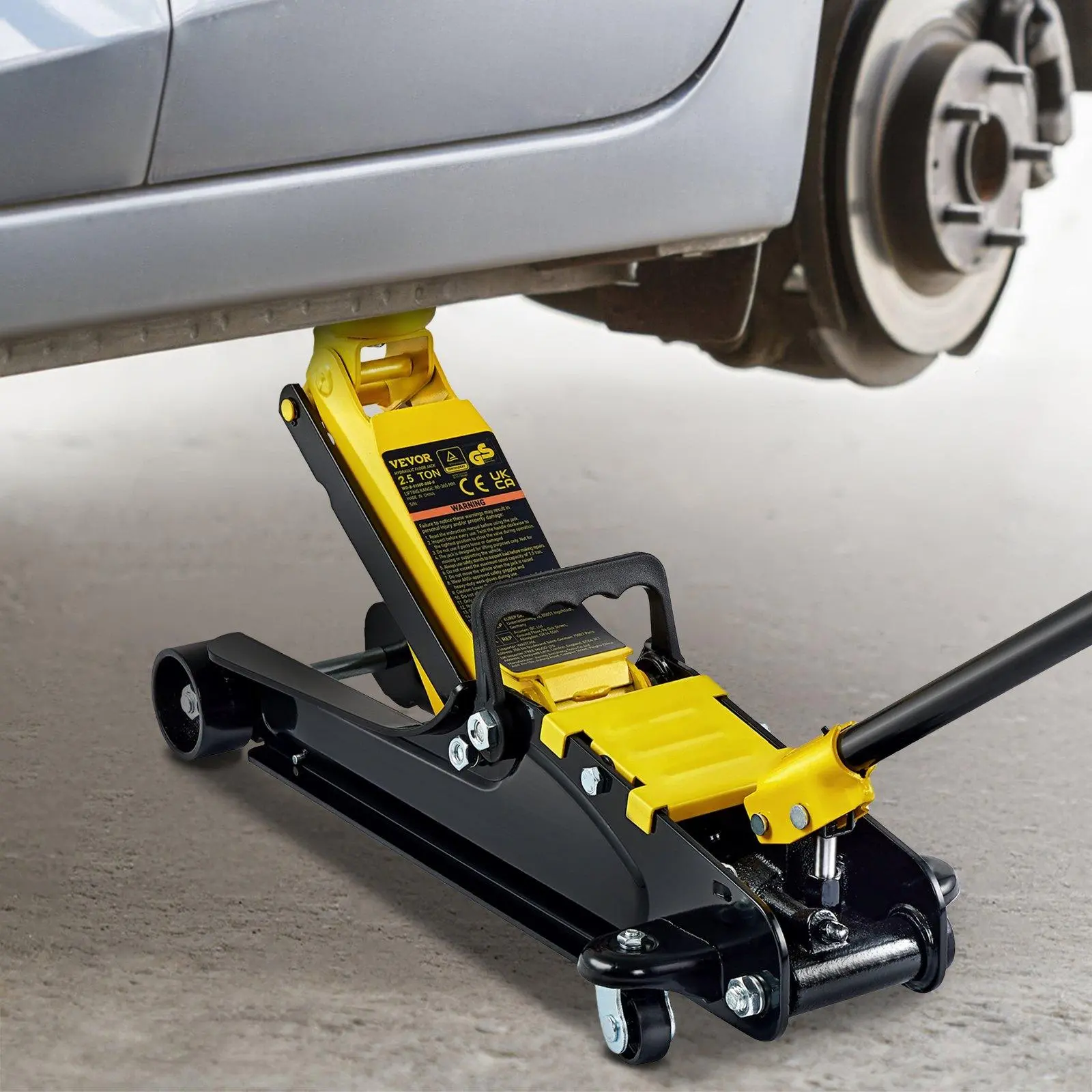 【Summerfinds】VEVOR Low Profile Floor Jack 2.5 /3 Ton Single/Dual Piston Heavy Steel Single Piston Hydraulic Pump 【Summerfinds】VEVOR Low Profile Floor Jack 2.5 /3 Ton Single/Dual Piston Heavy Steel Single Piston Hydraulic Pump