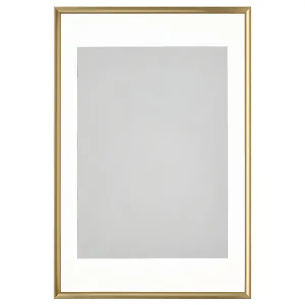 Frame, gold, 24x35 ¾ "Picture frames, poster frames, wall-mountable horizontally or vertically - slide-in frame strips, scratch-resistant wall gallery frames.