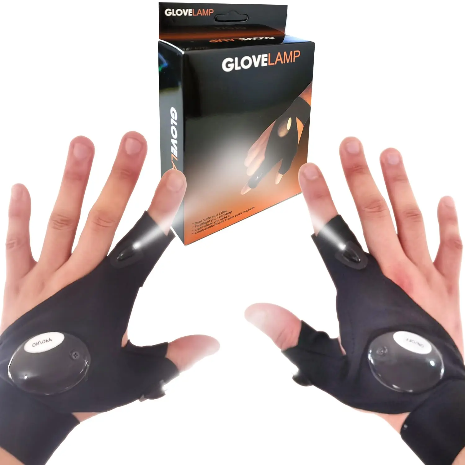 Functional LED Flashlight Gloves, Sports & Outdoor Fishing-Camping Repair Tools, Stocking Stuffers, Gifts for Him for Birthday, Christmas