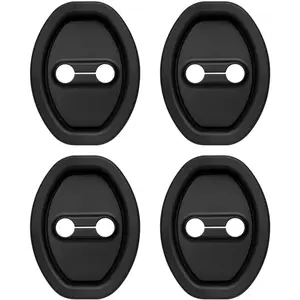 4PCS Upgraded Car Door Latch Guard Cover,Silicone Car Door Lock Cover for Car Door Protector and Noise Reduction,Universal Automotive Exterior Accessories (4 PCS)