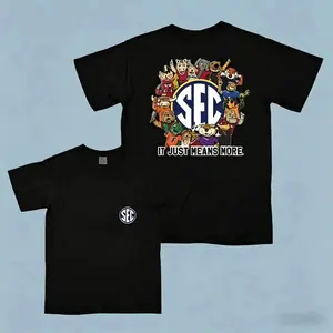 SEC Family T Shirt Retro College Football Mascot Design Unisex Game Day Spirit Apparel Casual Southern Fans Tee Vintage Look For Tailgate Party Gift For Family