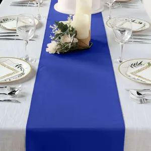 Polyester Table Runner 12"x108" Royal Blue - Wrinkle-Resistant & Durable Table Decor