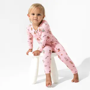 Nutcracker Pink Bamboo Convertible Footie Sleepwear Holiday