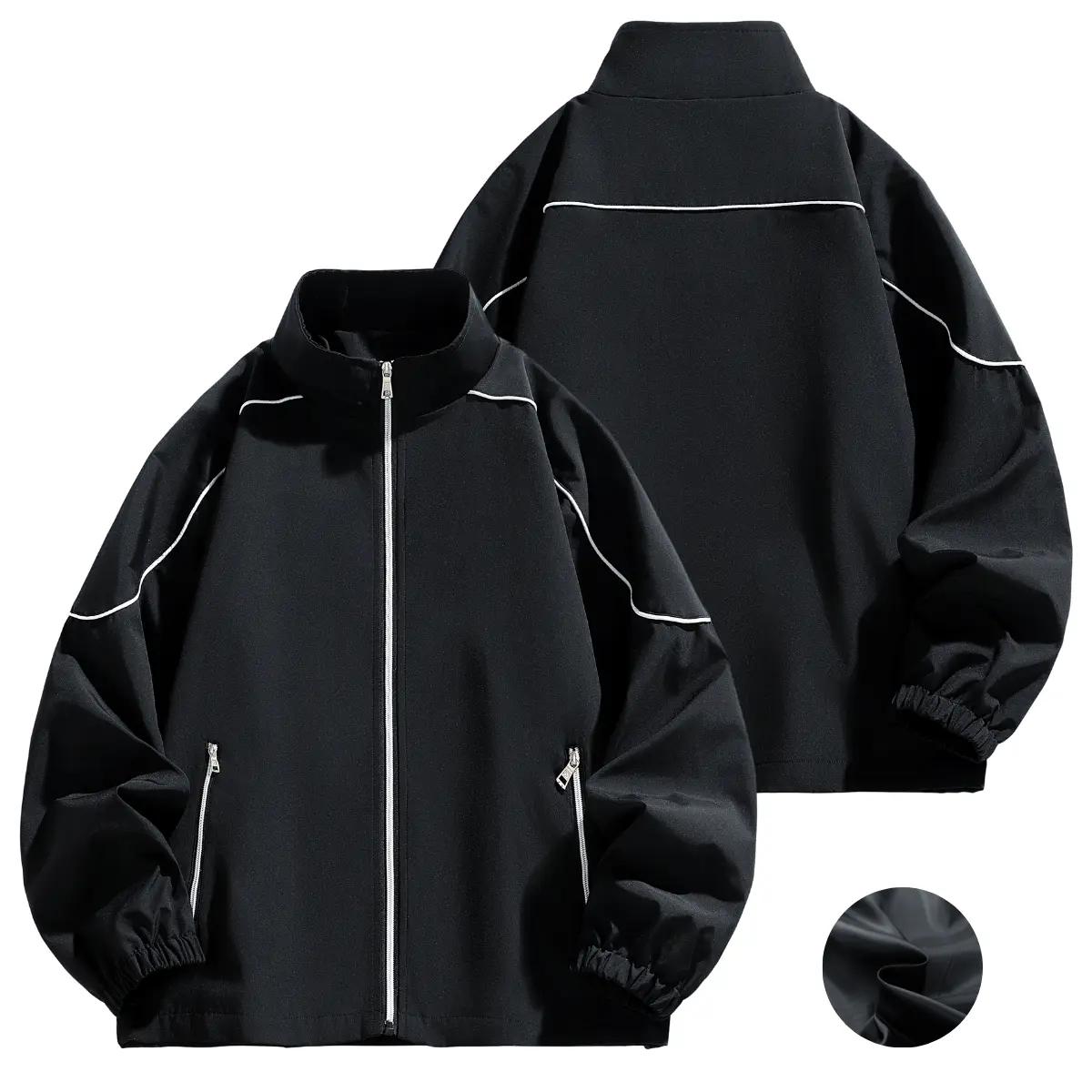 Stylish Stand Collar Jacket For Men – Trendy Casual Everyday Outerwear