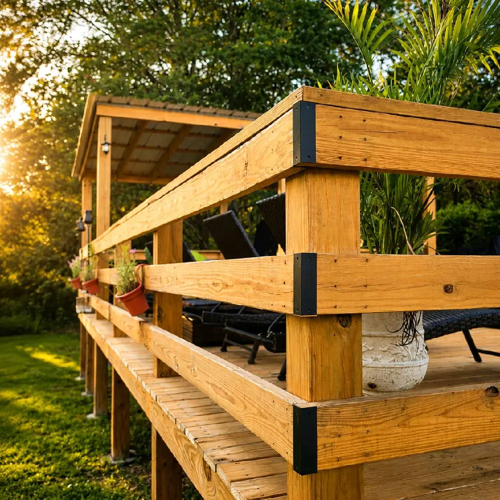 Deck Railing Corner Trim | 2x6 Rail Covers | Outdoor Deck Accents