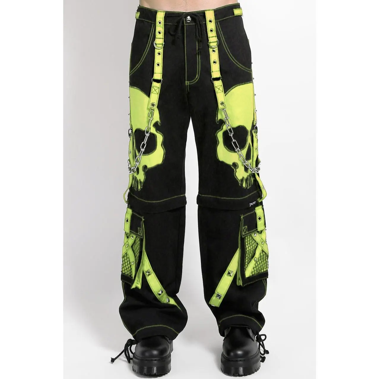 Tripp NYC Scare Dark Street Pants [BLACK/LIME]