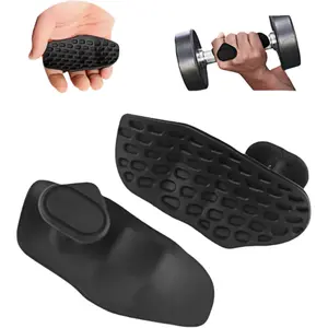Anti-Slip Workout Grips with Grip Support Ergonomic Gym Gloves Pads Weight Lifting Grips for Men & Women Silicone Palm Protection Soft Comfortable Perfect for Fitness Training