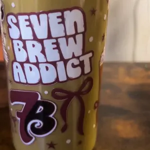 7 Brew Coffee Snow Globe Tumbler 16Oz Cup
