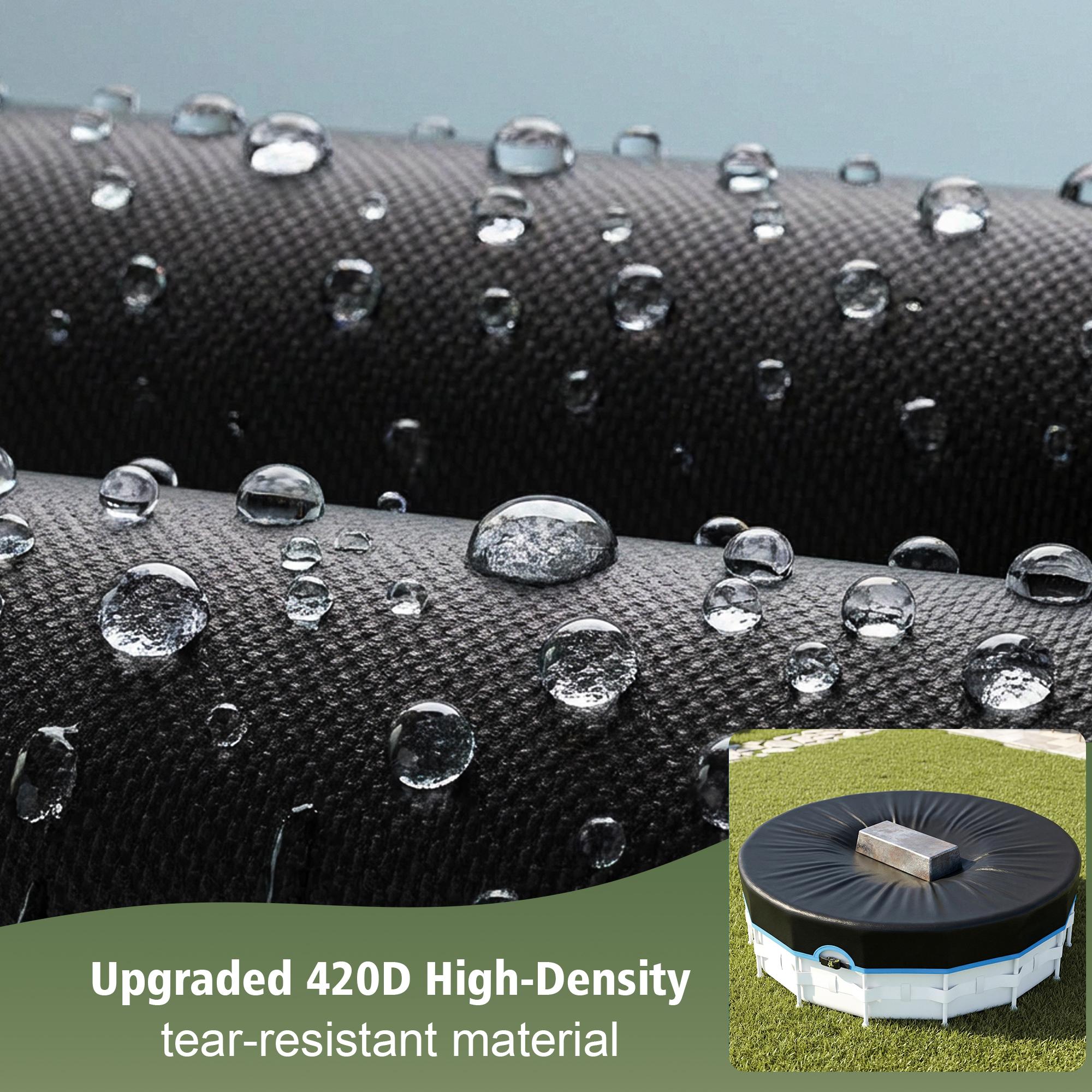 for outdoor  framed above-ground , made of Oxford fabric as a Four seasons  protector, equipped  heavy-duty mechanical buckles and straps, waterproof   , suitable for framed  and hot tubs.