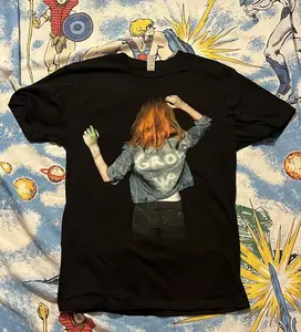 PARAMORE Black Concert T-Shirt Hayley Williams Self Titled Tour Tee Womens Sz M