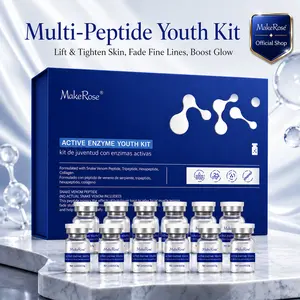 Mature/Dull/Dry/Oily/Normal Skin Anti-Aging Kit | MakeRose Peptide Collagen | Lifting Firming & Pore Minimizing | Reduces Wrinkles & Repairs Texture | Face/Neck/Hands | Unisex