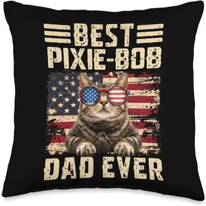 Best dad Bob Pixie Ever Throw Pillow
